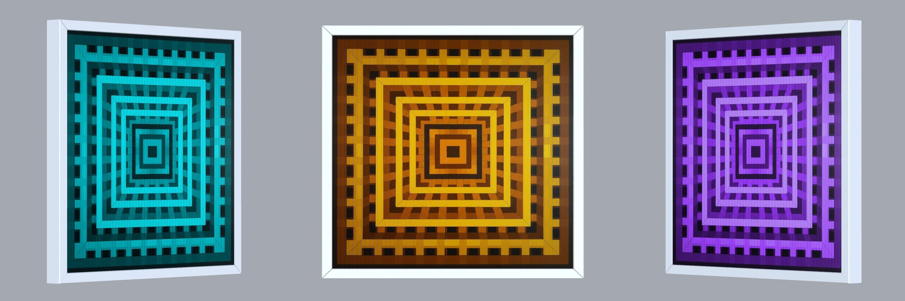 Lenticular Op Art - “Prismatic Flow”