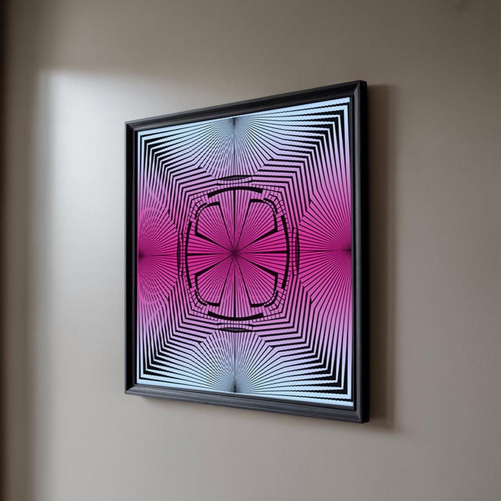 Lenticular Op Art  – "Radiant Vortex"