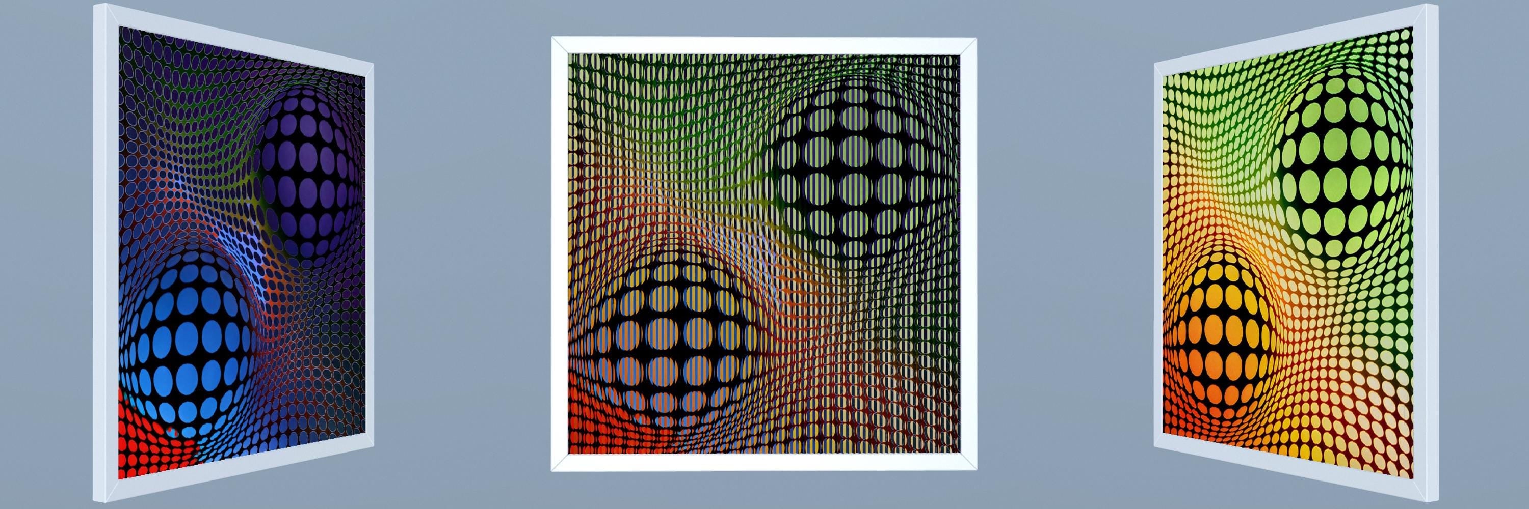 Lenticular Op Art - “Radiant Geometry”