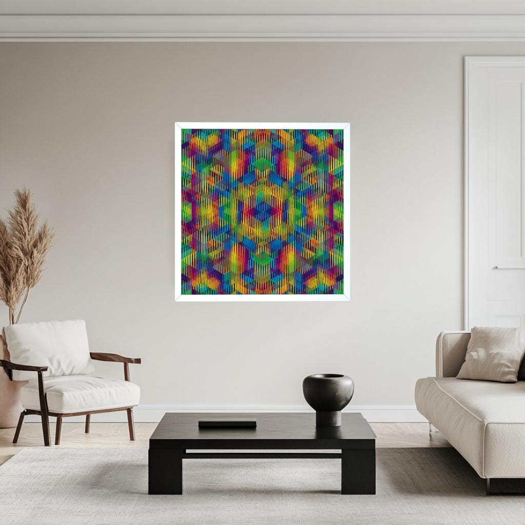 Lenticular Op Art - “Chromatic Prism"