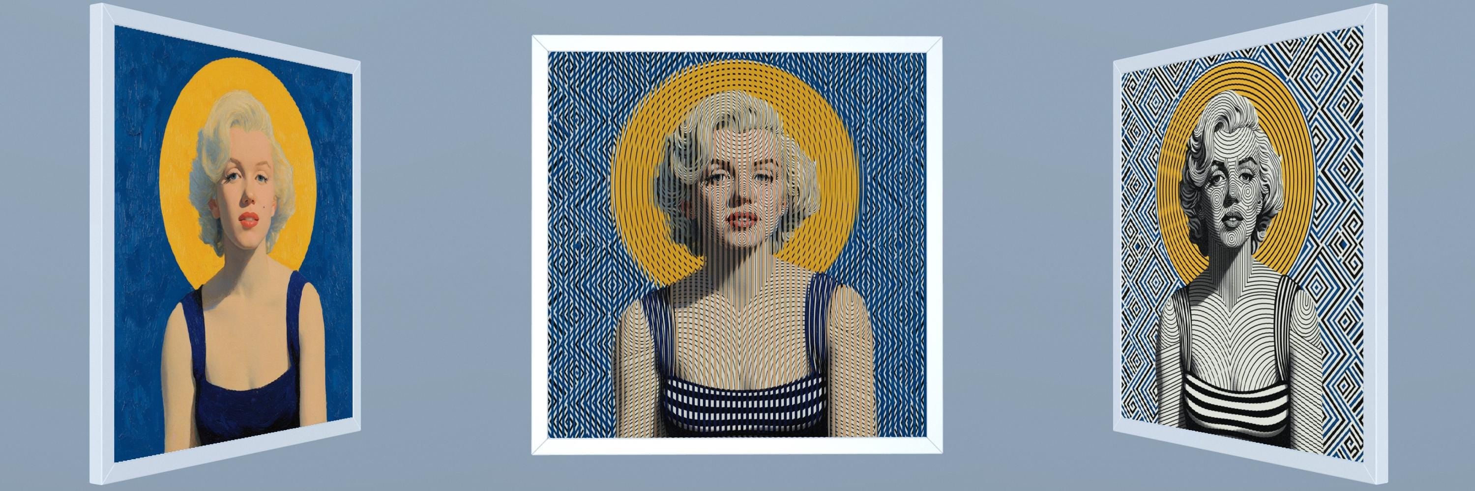 Lenticular Marilyn Monroe Art