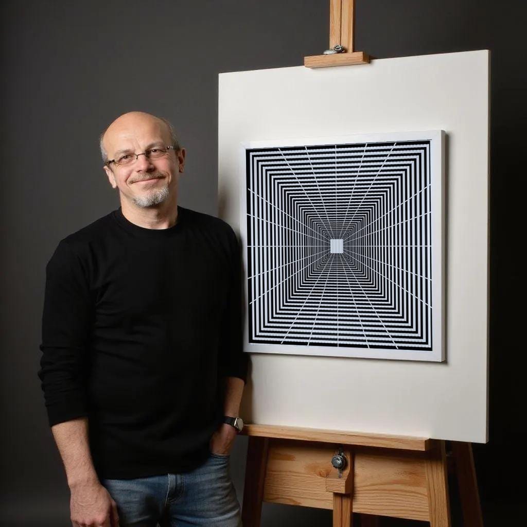 Lenticular Op Wall Art - “Infinity Spectrum”