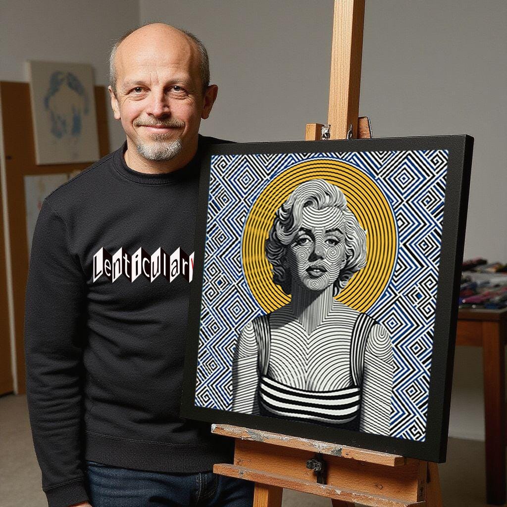 Lenticular Marilyn Monroe Art