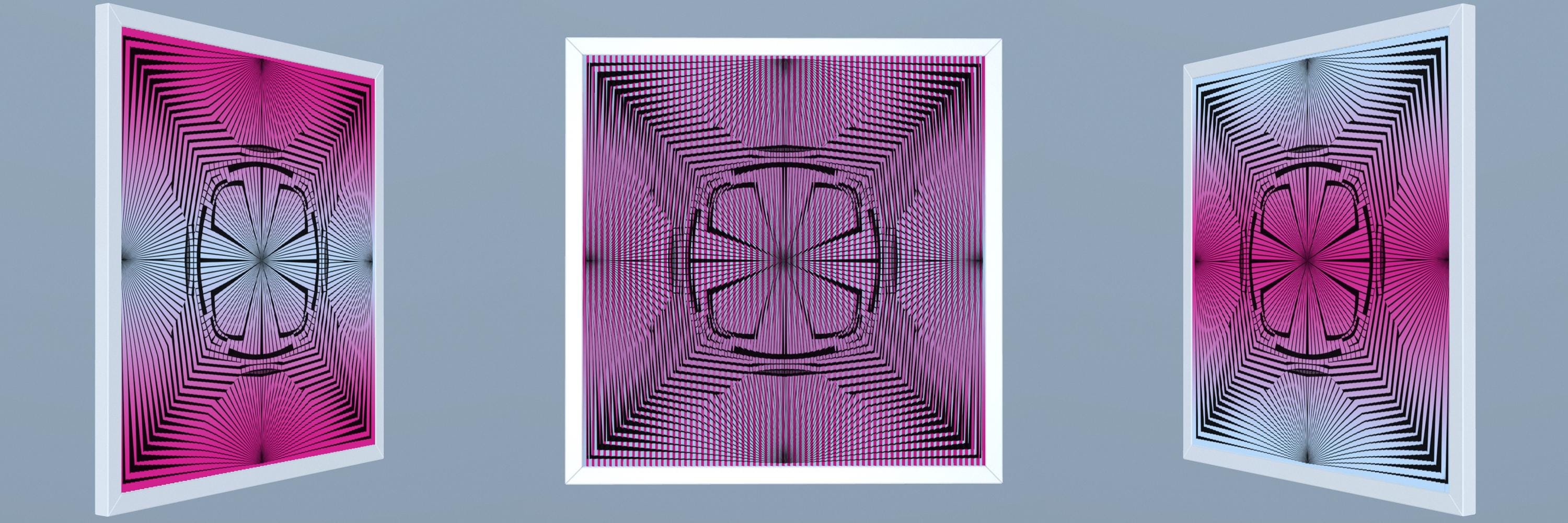 Lenticular Op Art  – "Radiant Vortex"