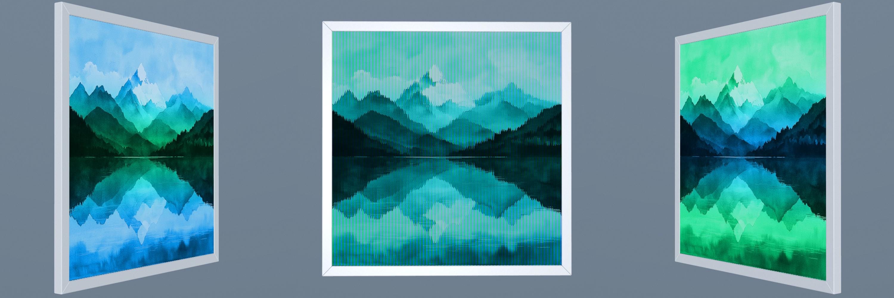 Lenticular Art - "Echoes of the Peaks"