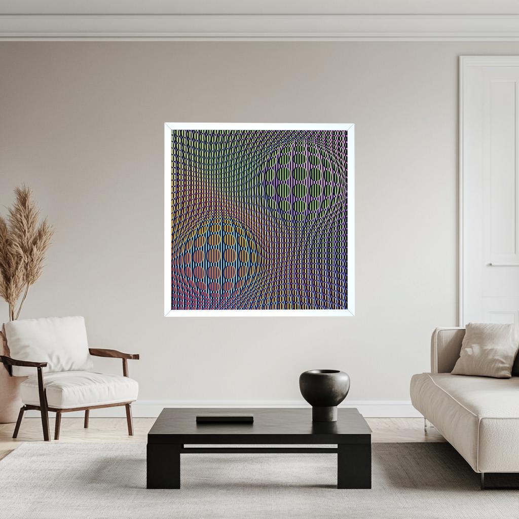 Lenticular Op Art - “Vibrating Spheres”