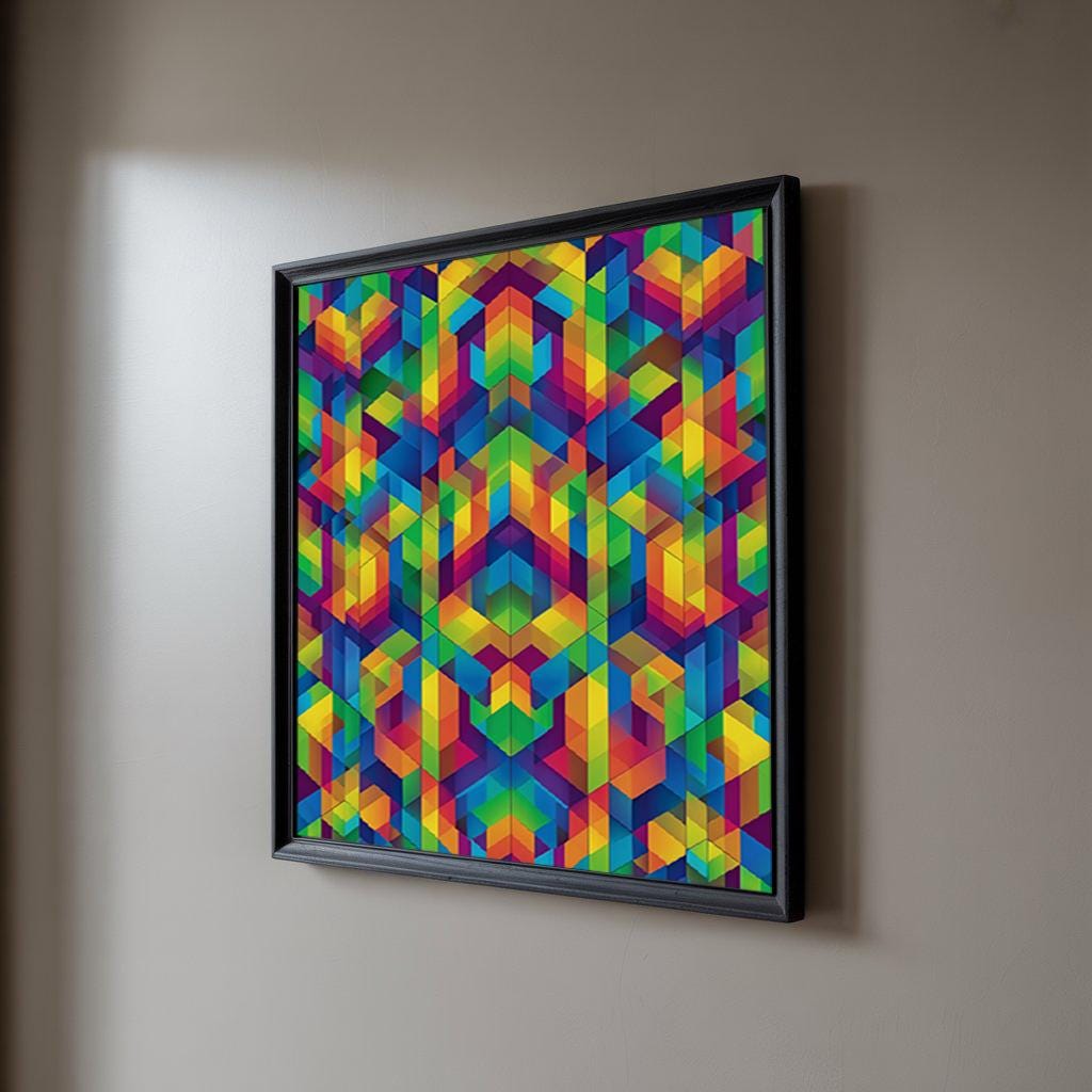 Lenticular Op Art - “Chromatic Prism"