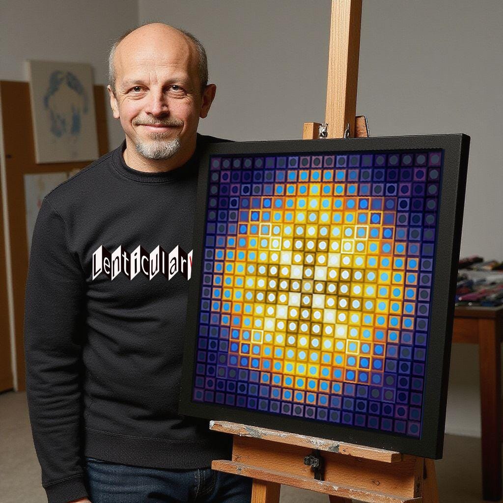 Lenticular Agamograph Art - “Stellar Pulse”