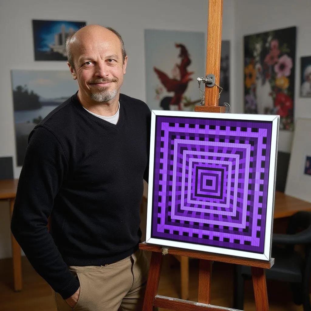 Lenticular Op Art - “Prismatic Flow”