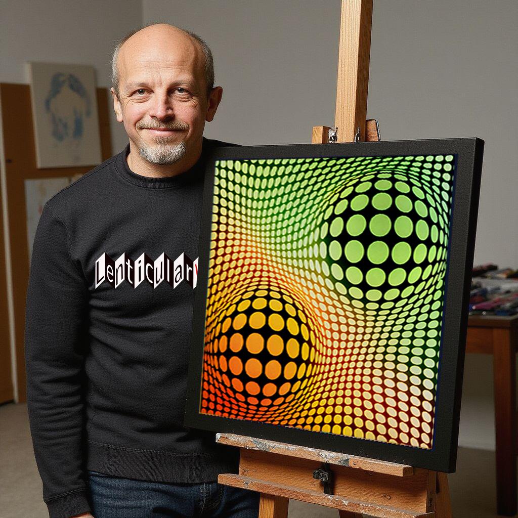 Lenticular Op Art - “Radiant Geometry”