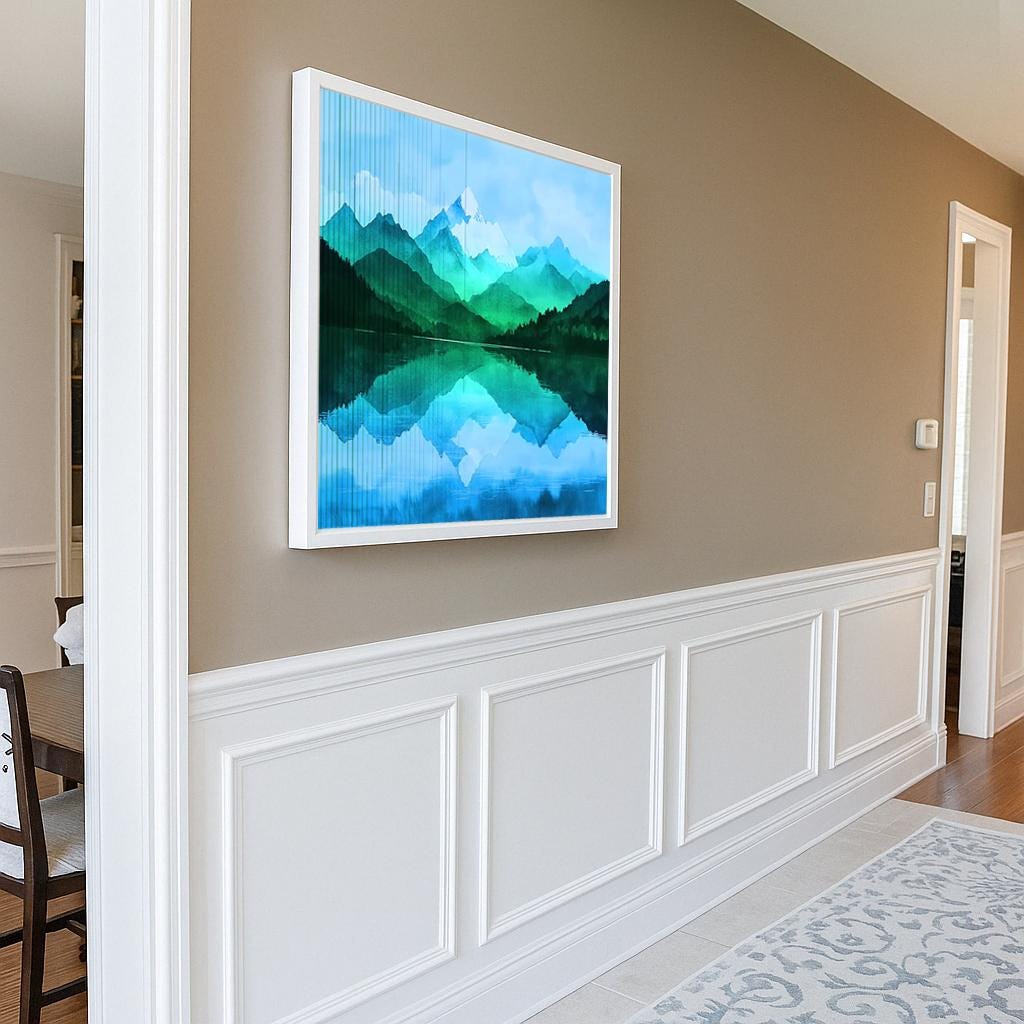 Lenticular Art - "Echoes of the Peaks"