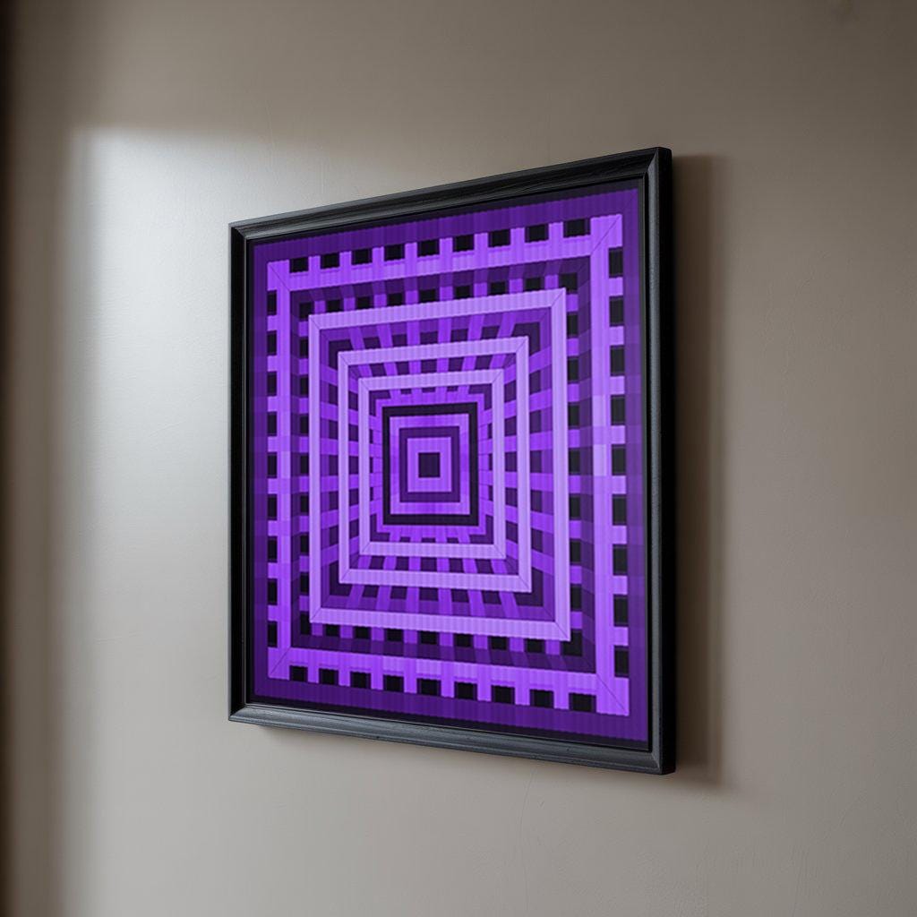 Lenticular Op Art - “Prismatic Flow”