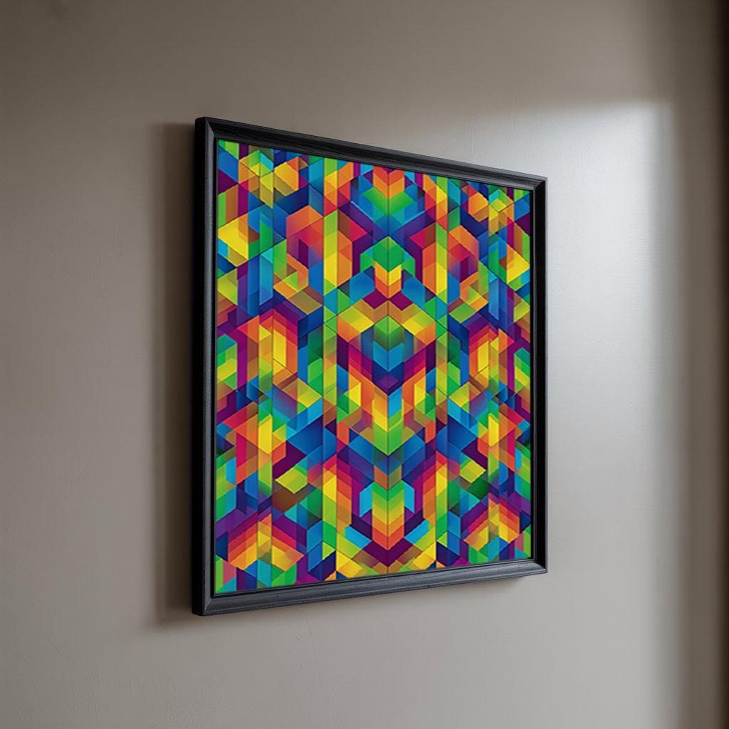 Lenticular Op Art - “Chromatic Prism"